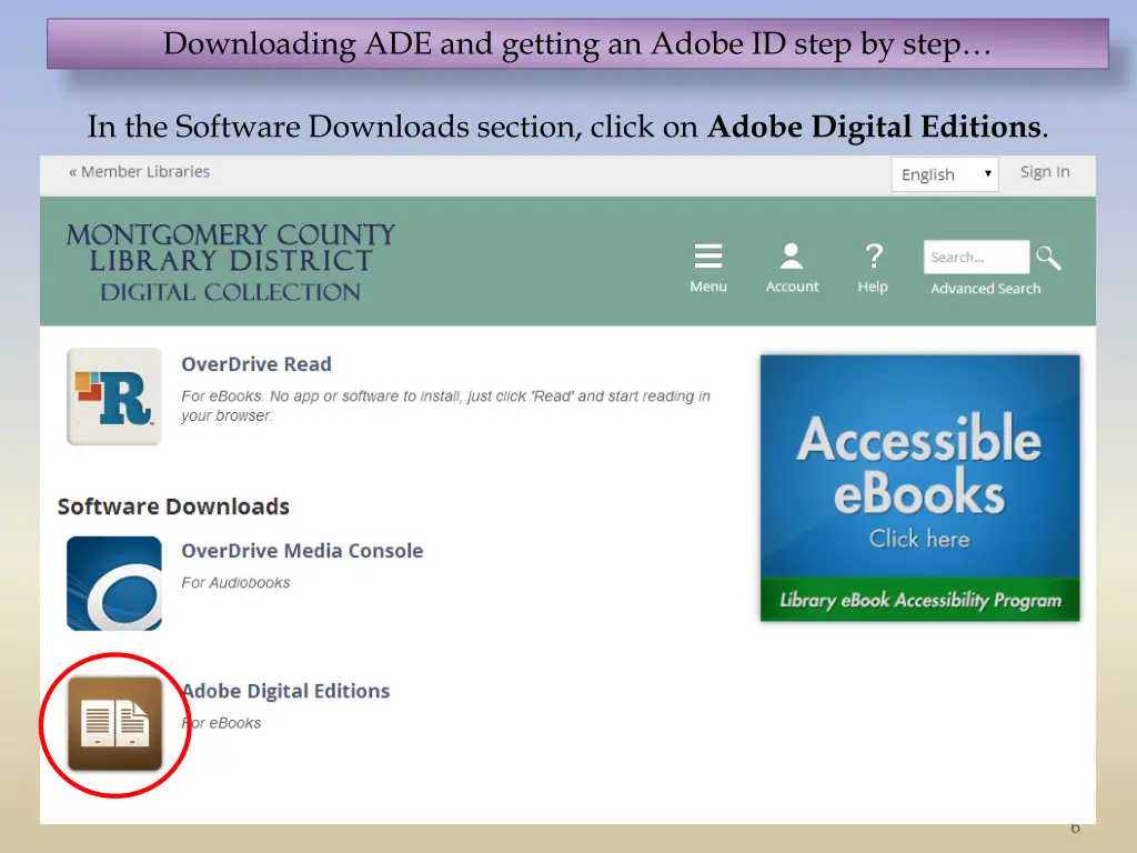 downloading ade and getting an adobe id step 4