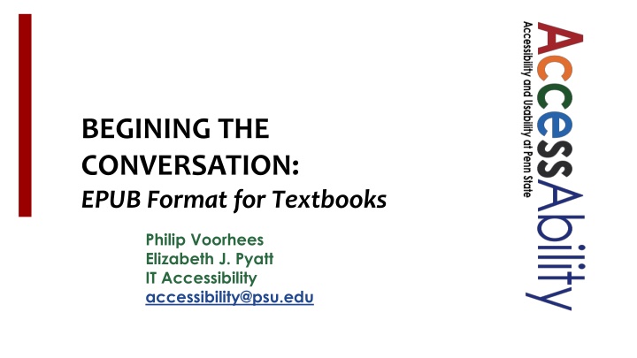 begining the conversation epub format