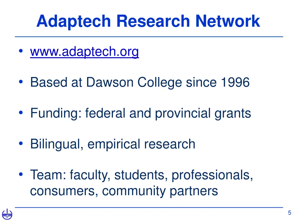adaptech research network