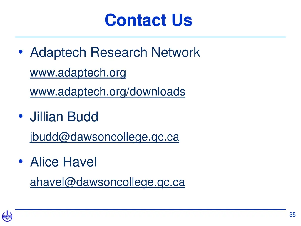 contact us
