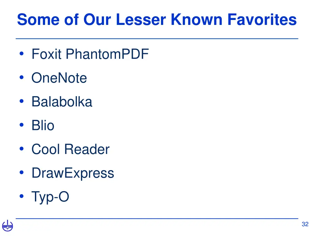 some of our lesser known favorites