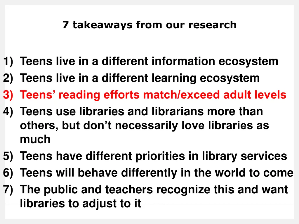 7 takeaways from our research 3