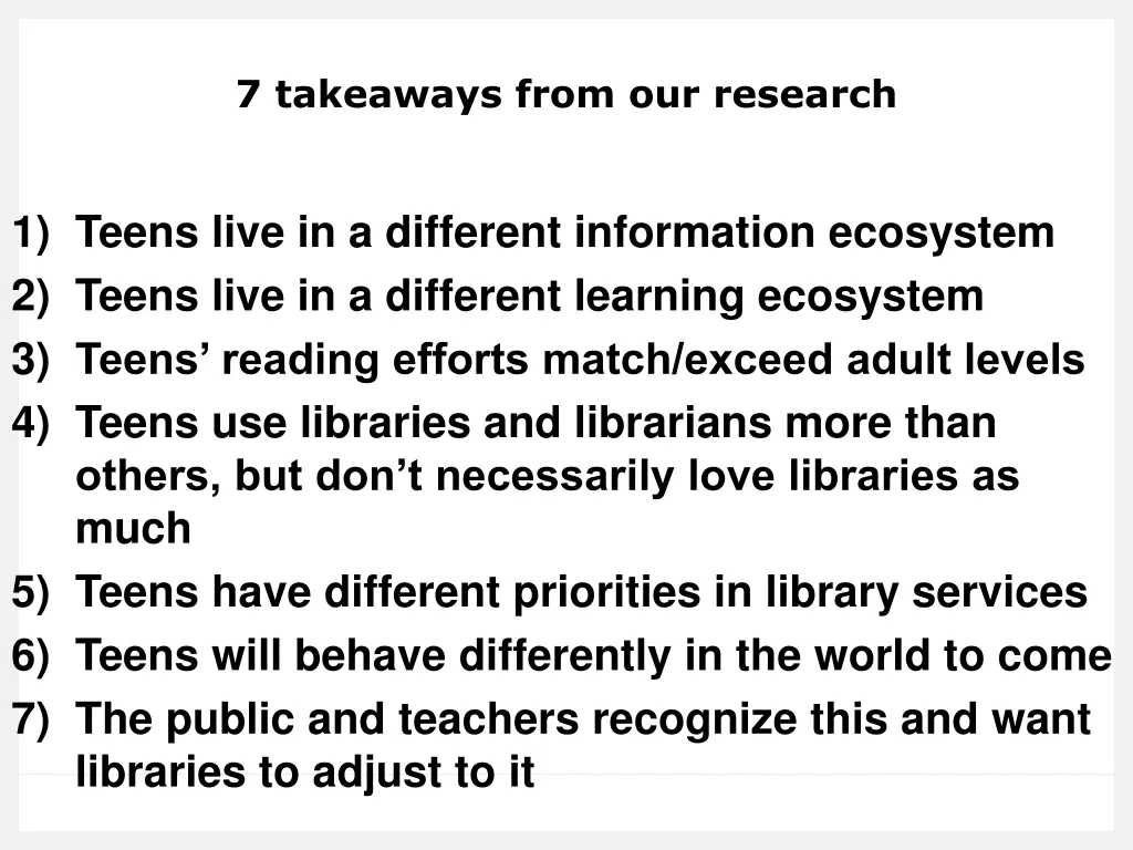 7 takeaways from our research