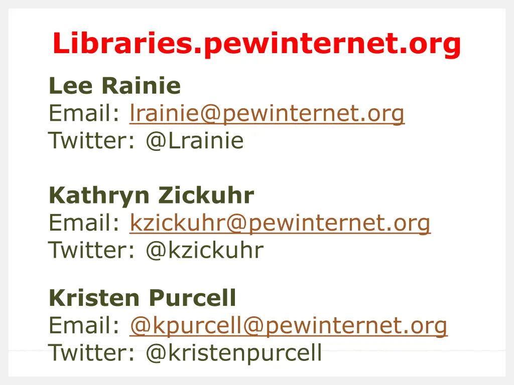 libraries pewinternet org