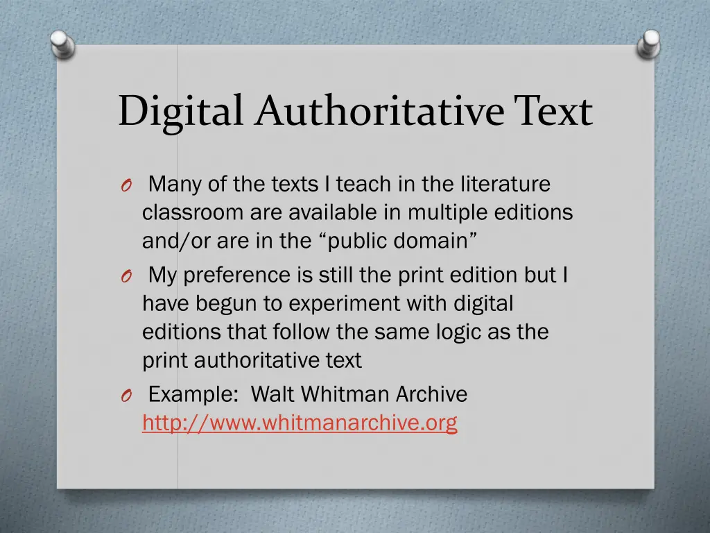 digital authoritative text