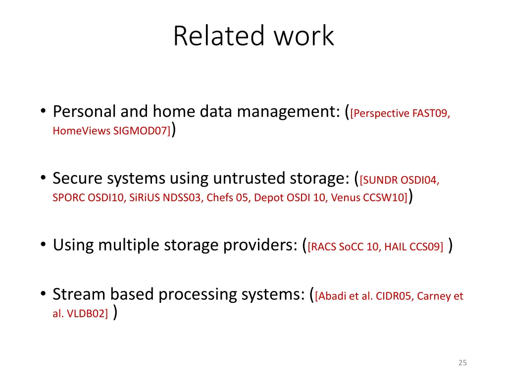 related work