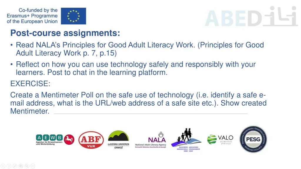 post course assignments read nala s principles