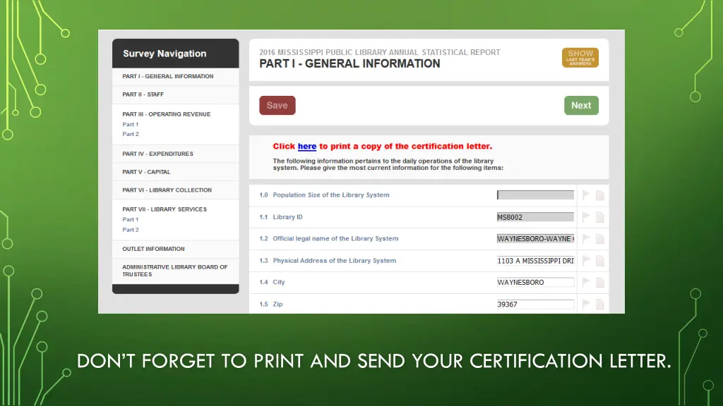 don t forget to print and send your certification