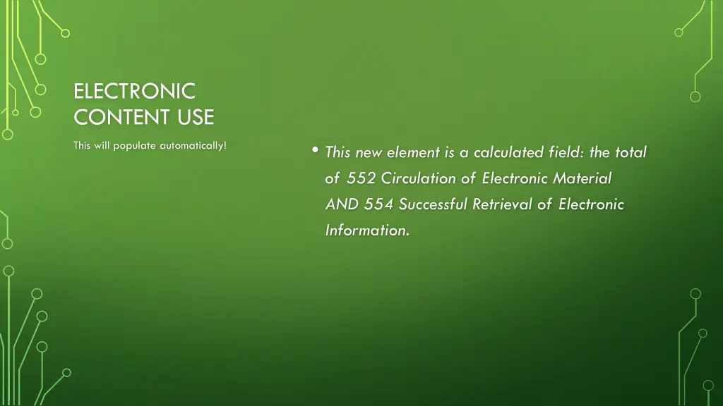 electronic content use