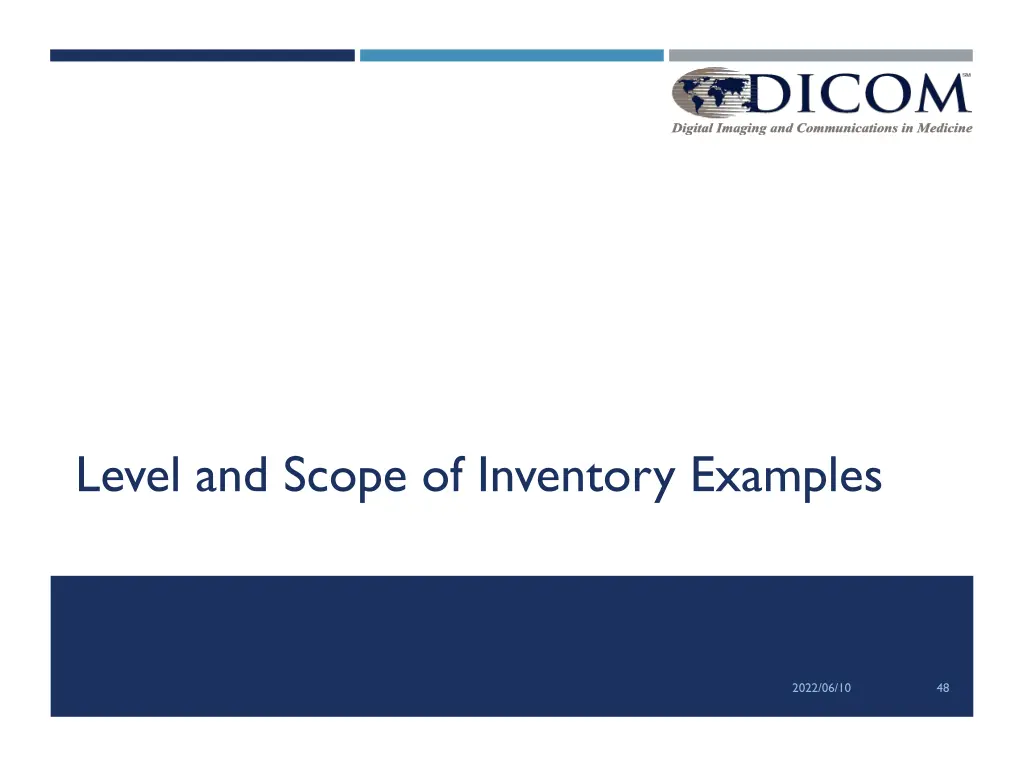 level and scope of inventory examples