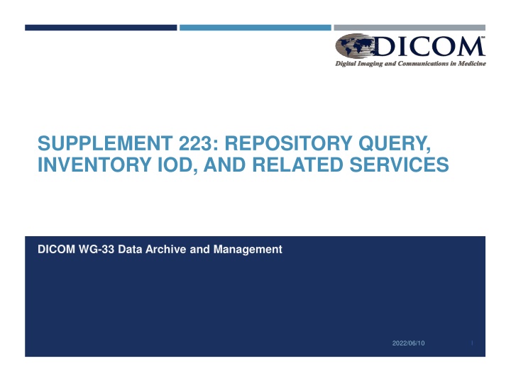 supplement 223 repository query inventory