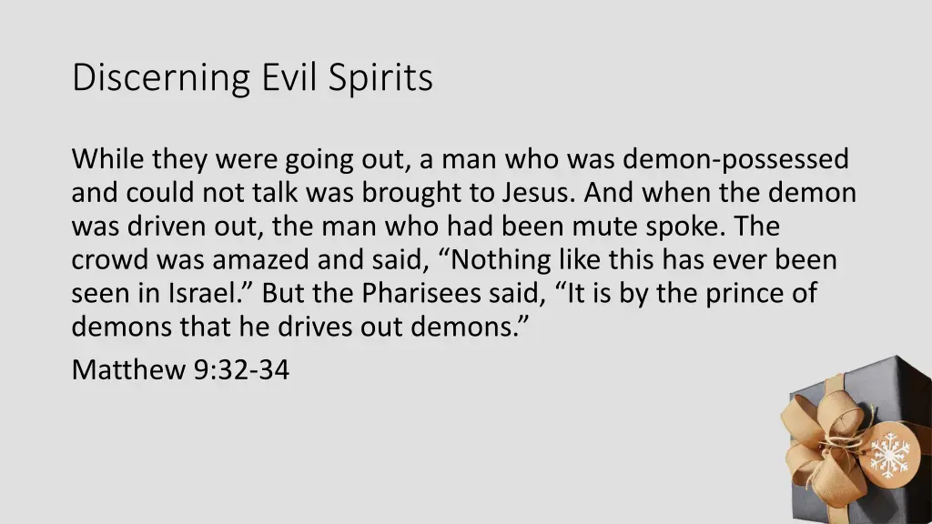 discerning evil spirits 1