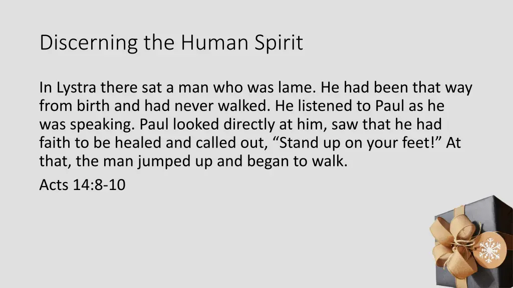 discerning the human spirit 3