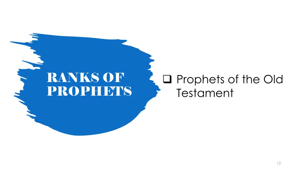 ranks of prophets 1
