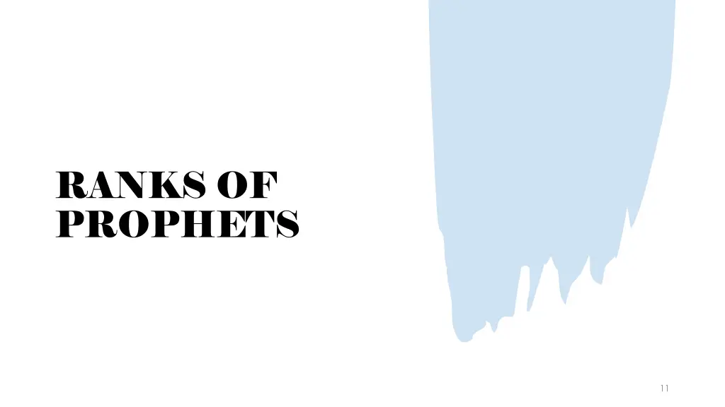 ranks of prophets