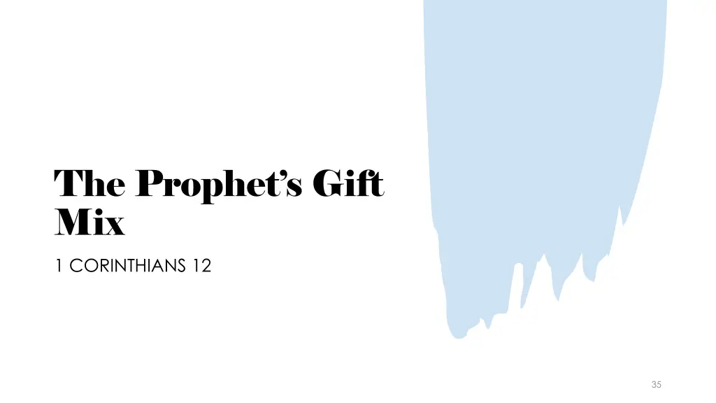 the prophet s gift mix