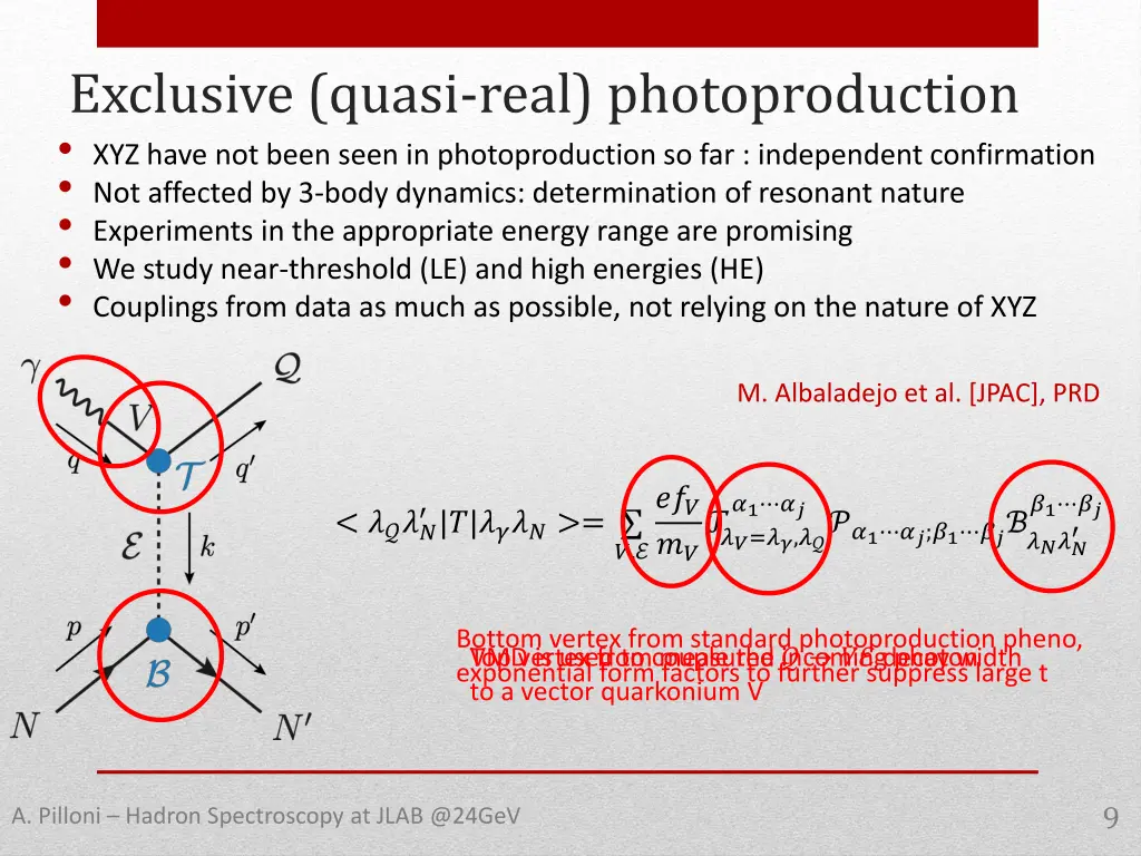 exclusive quasi real photoproduction xyz have