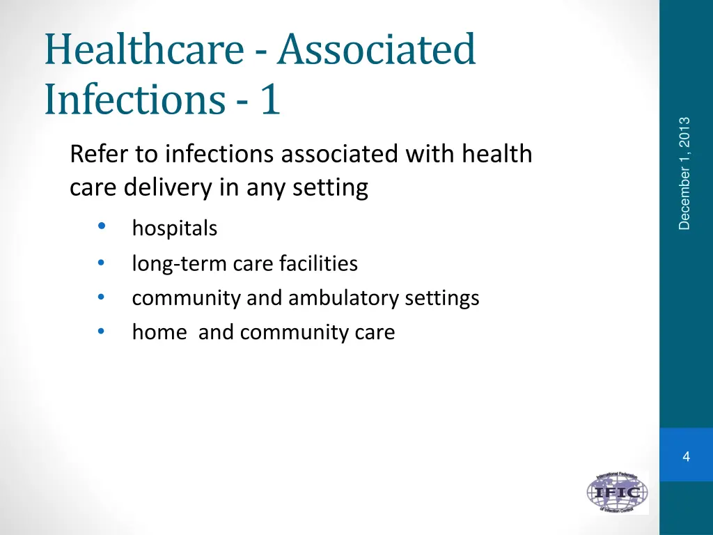 healthcare associated infections 1