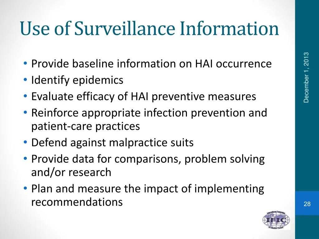 use of surveillance information