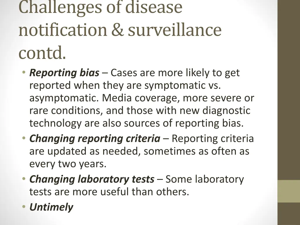 challenges of disease notification surveillance 1