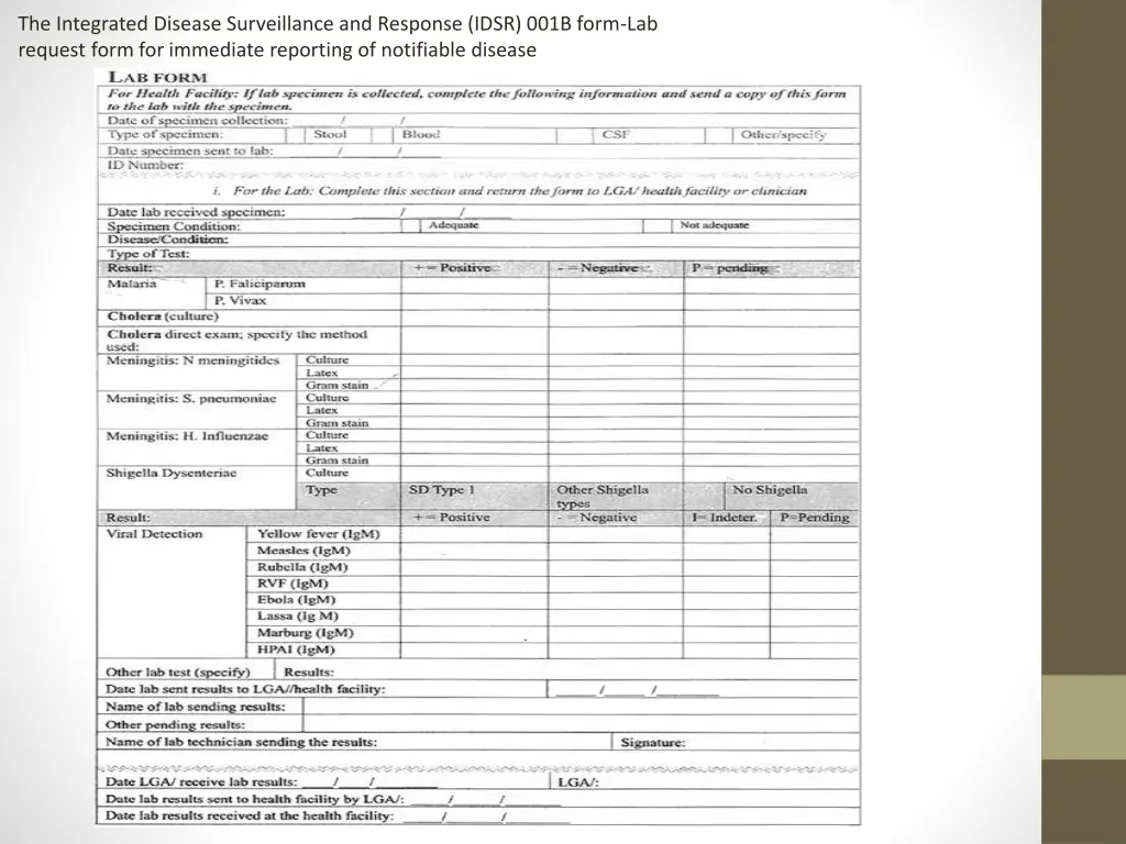 the integrated disease surveillance and response 2