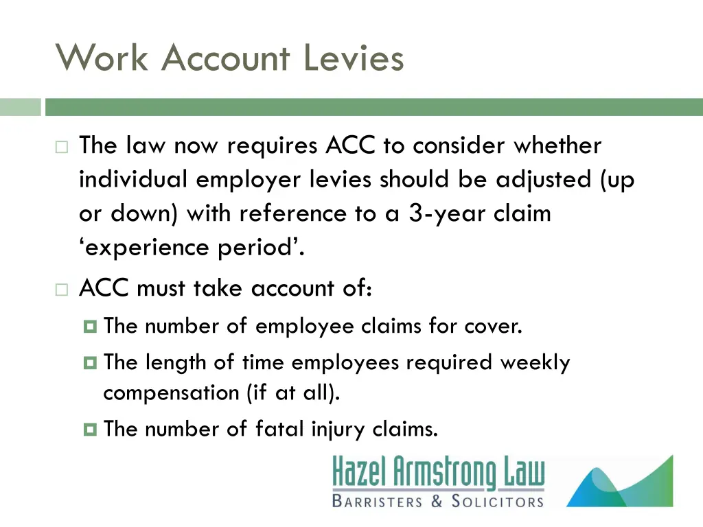 work account levies 1