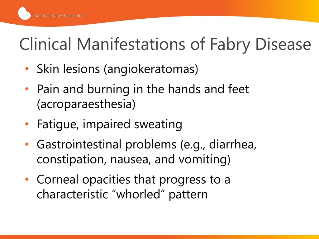 clinical manifestations of fabry disease skin