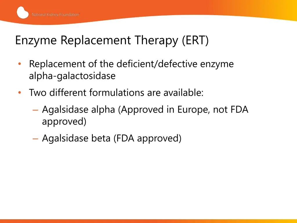enzyme replacement therapy ert