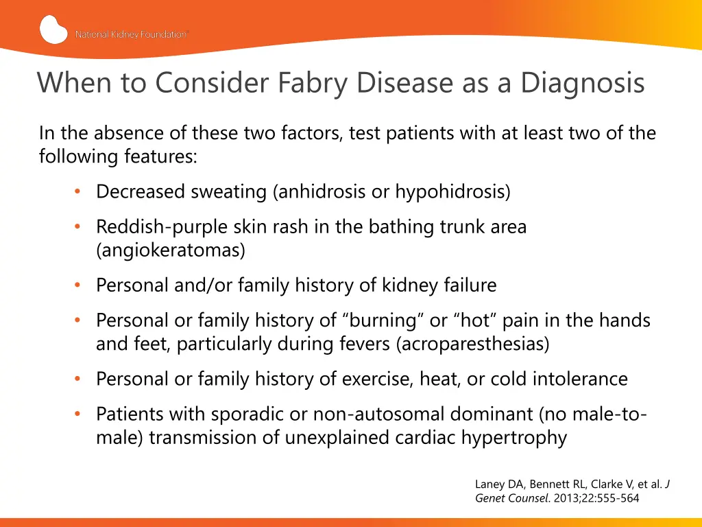 when to consider fabry disease as a diagnosis 1