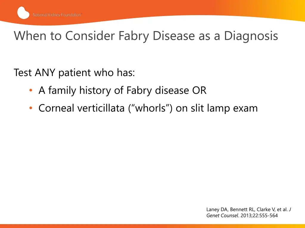 when to consider fabry disease as a diagnosis