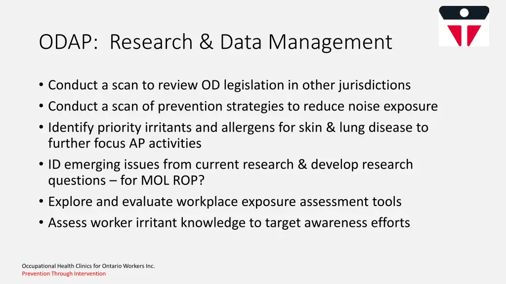 odap research data management