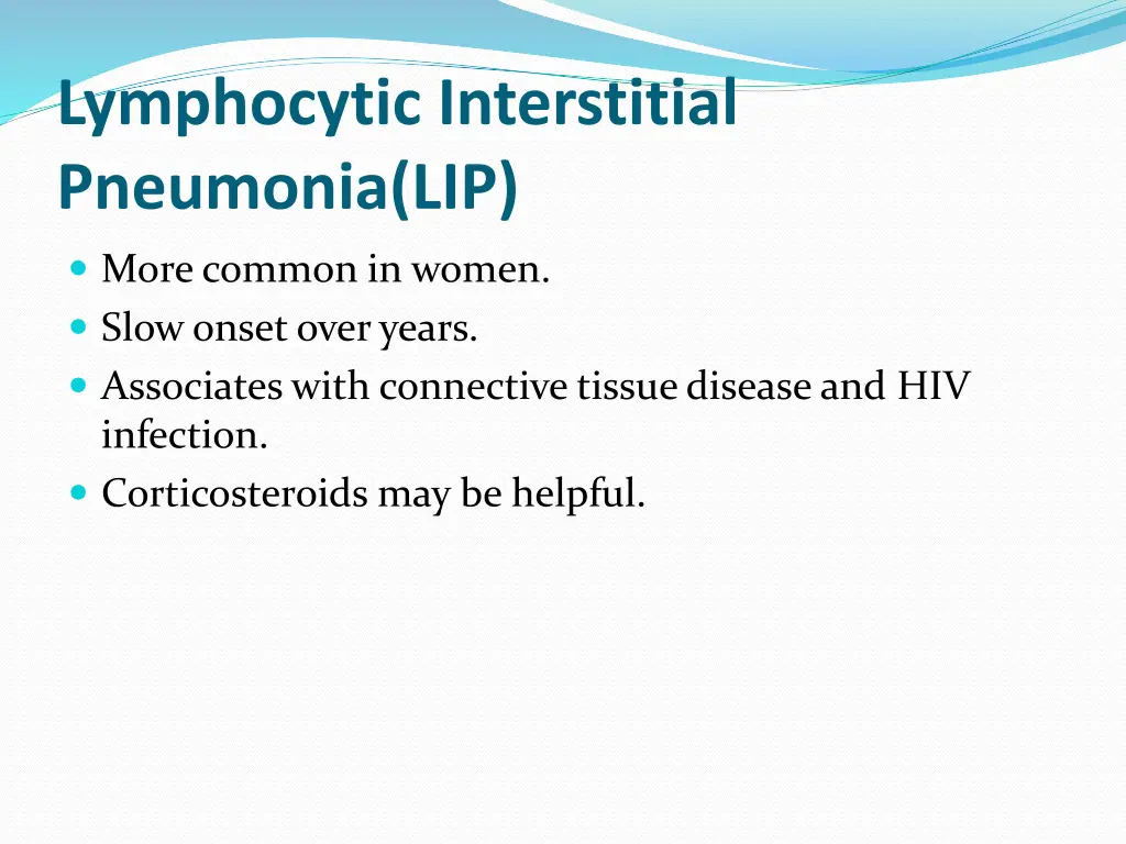 lymphocytic interstitial pneumonia lip