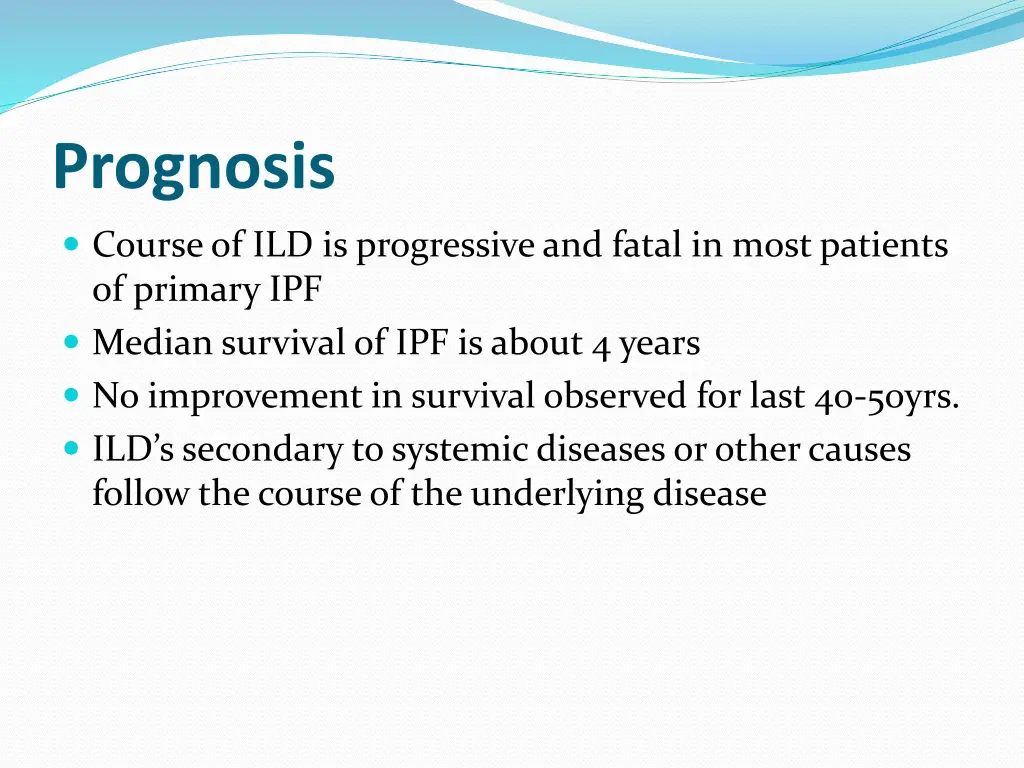 prognosis
