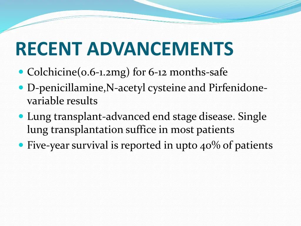 recent advancements