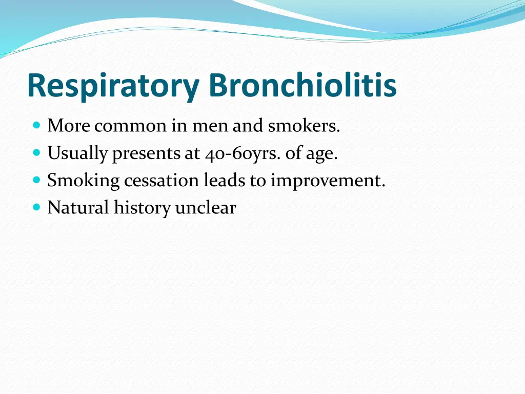 respiratory bronchiolitis