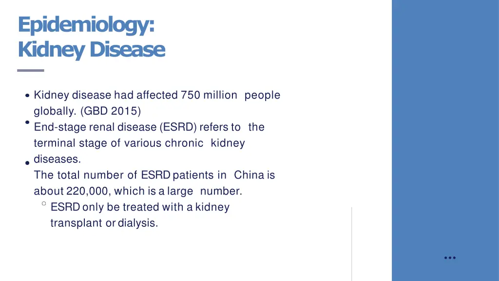 epidemiology kidney disease