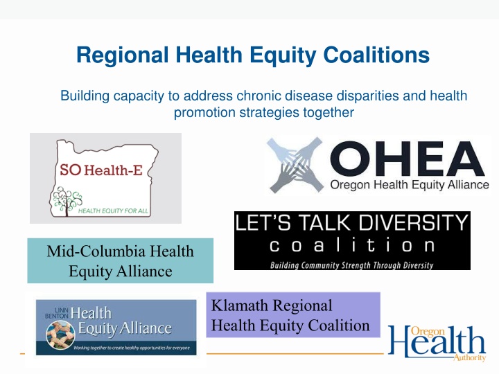 regional health equity coalitions