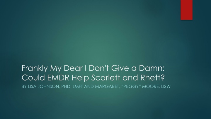 frankly my dear i don t give a damn could emdr