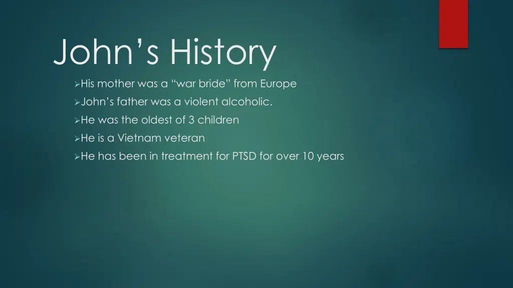 john s history
