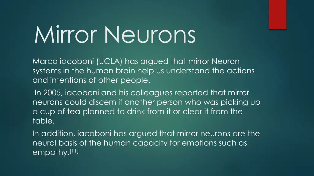 mirror neurons