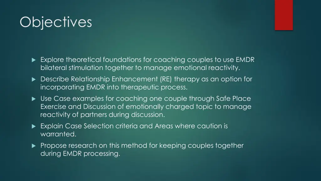 objectives