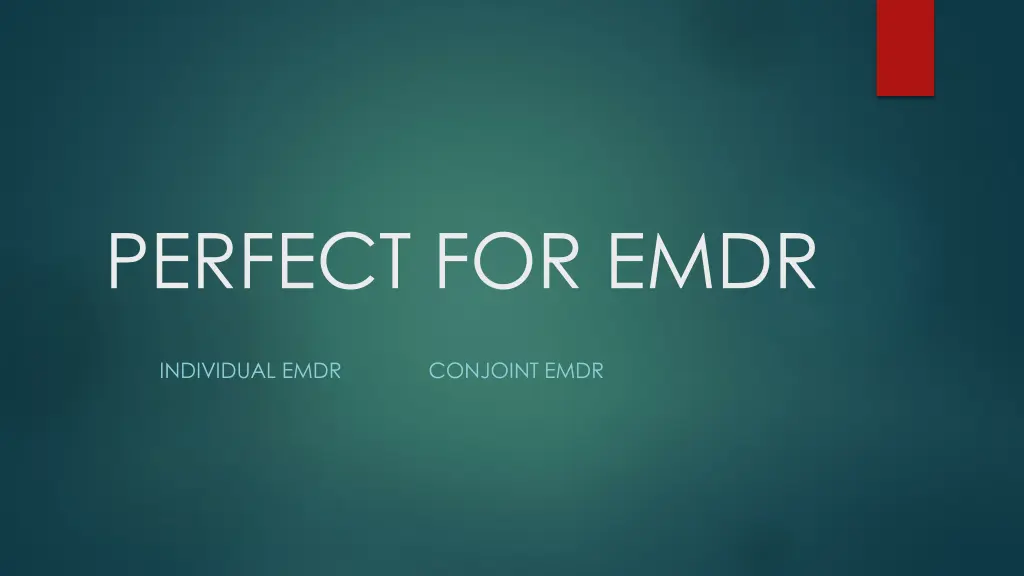 perfect for emdr