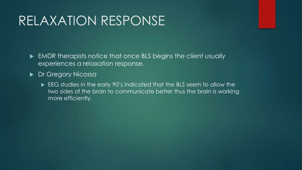 relaxation response
