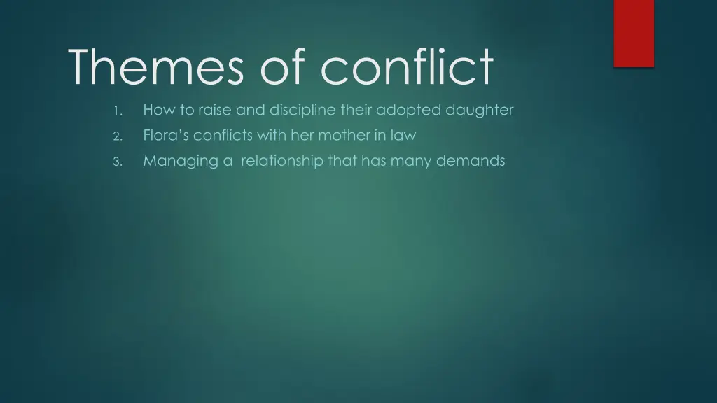 themes of conflict how to raise and discipline