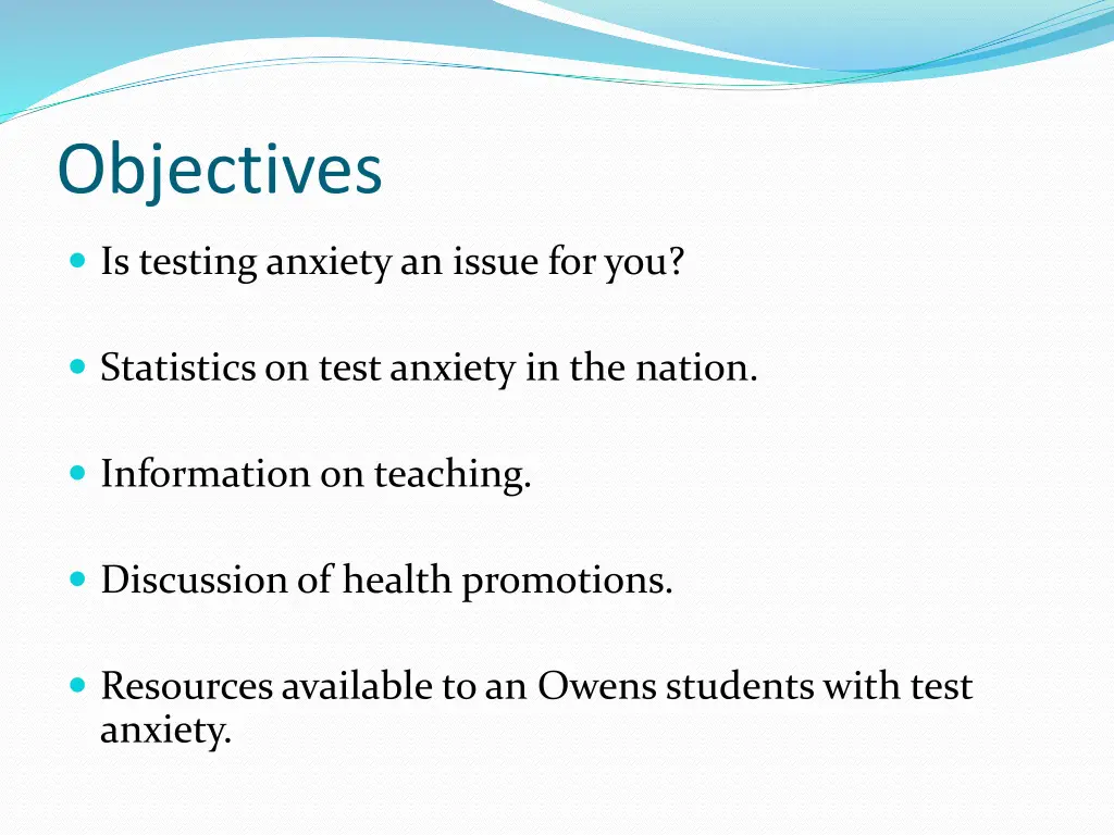 objectives