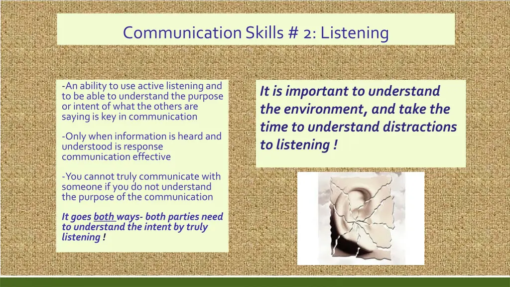communication skills 2 listening