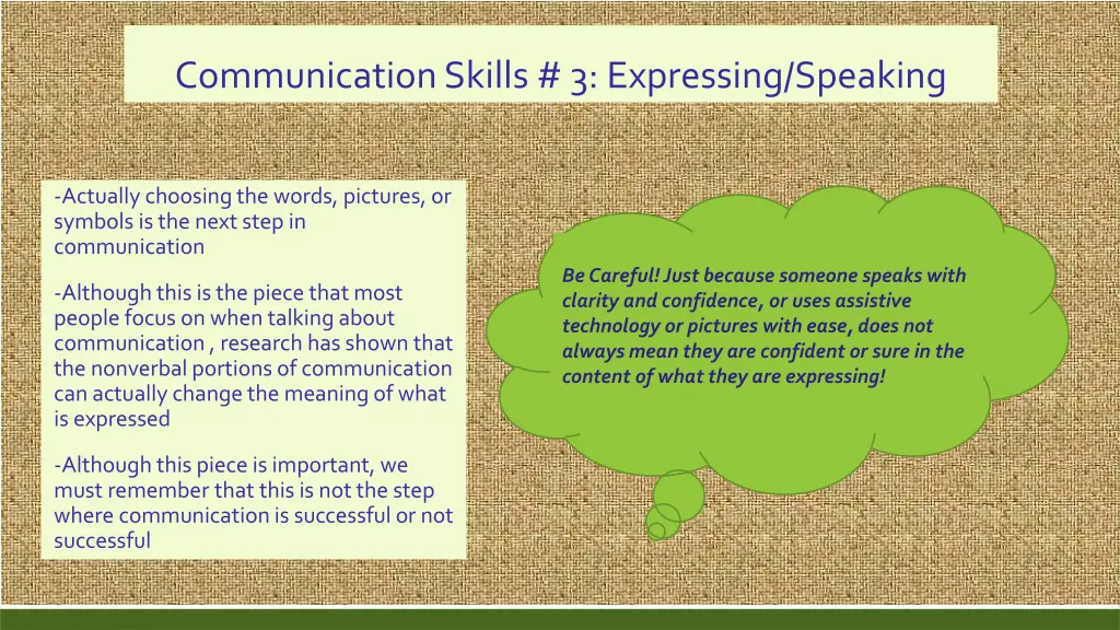 communication skills 3 expressing speaking