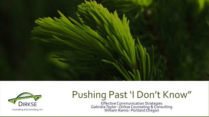 pushing past i don t know effective communication
