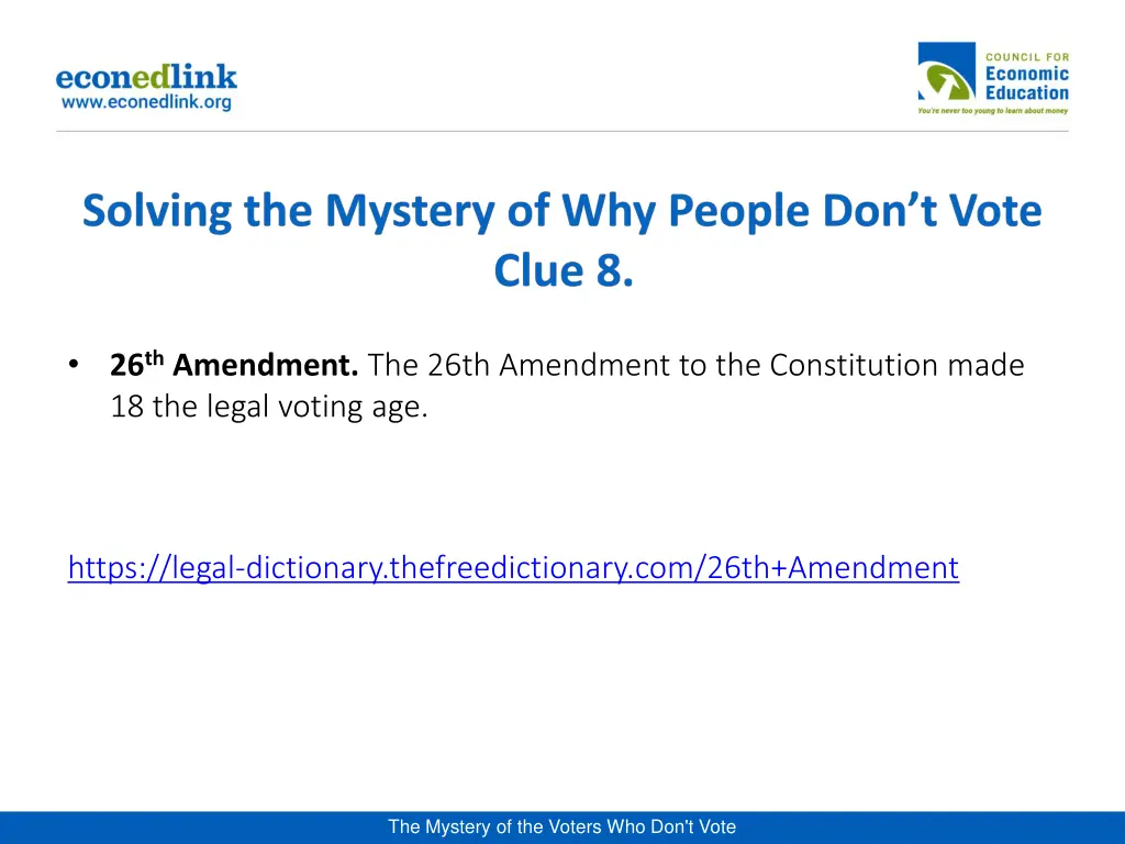 26 th amendment the 26th amendment