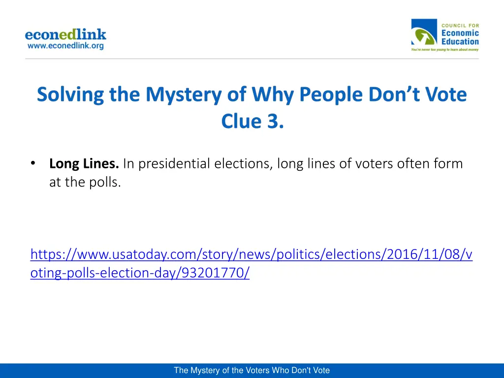 long lines in presidential elections long lines